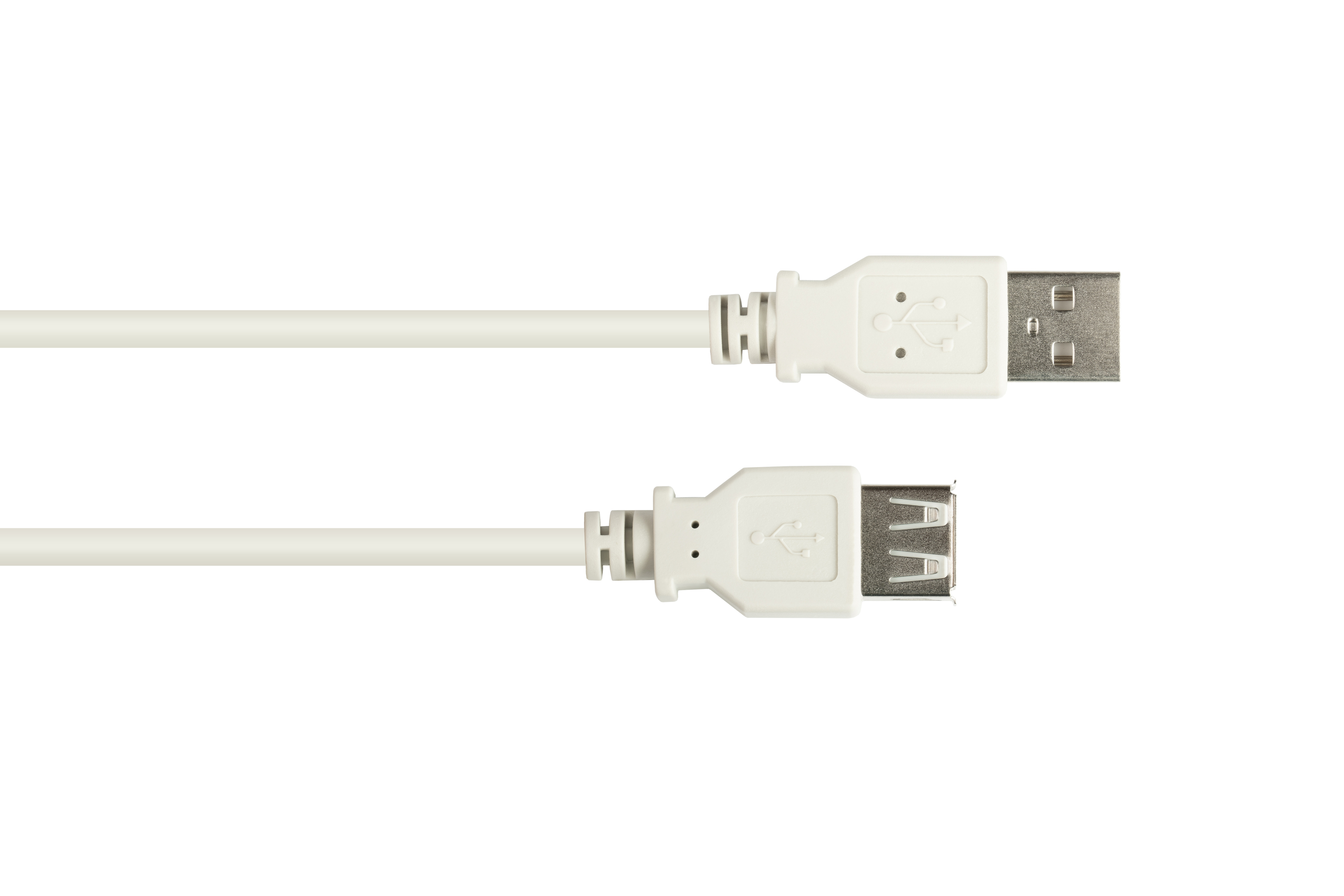 USB grau A, 2.0 Buchse KABELMEISTER Verlängerungskabel Stecker an A