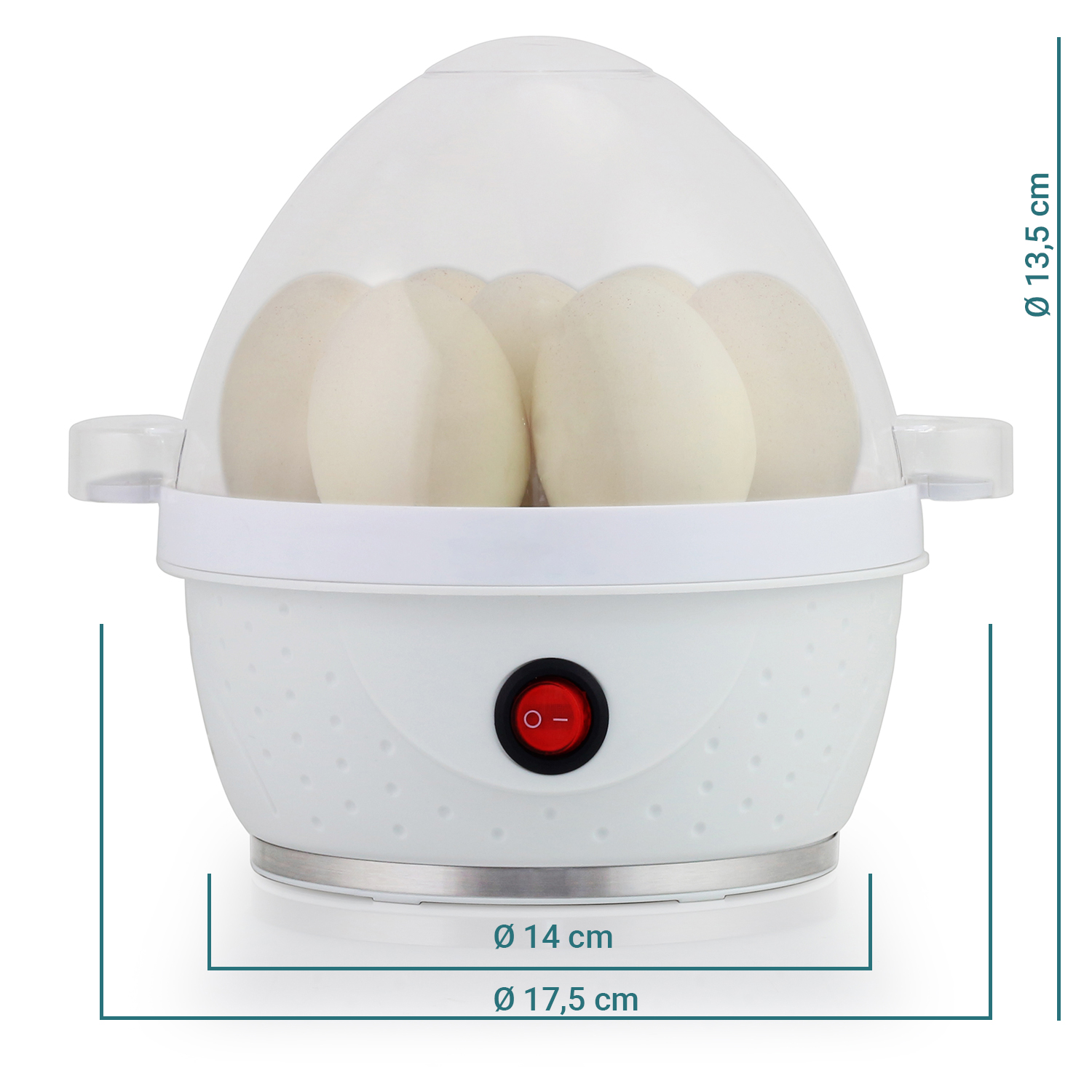 SLABO 1 7 Eier elektrischer Ei Eier: Eierstecher - 7) Eierkocher(Anzahl Frei inkl. | BPA