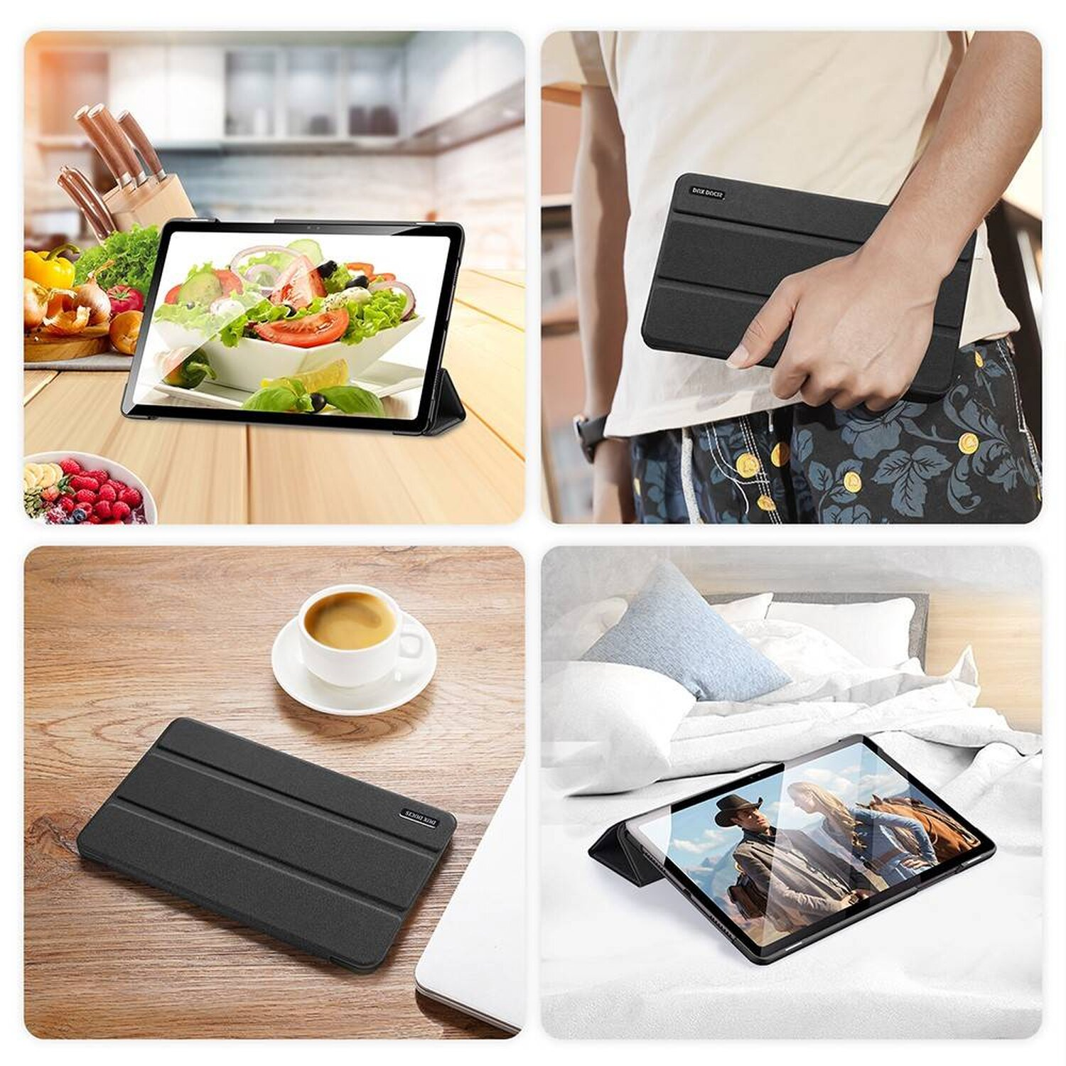 Kunstleder, S7 Galaxy Tab Tablethülle Bookcover Samsung (T730/T736B) COFI Tasche FE Schwarz für Tablet
