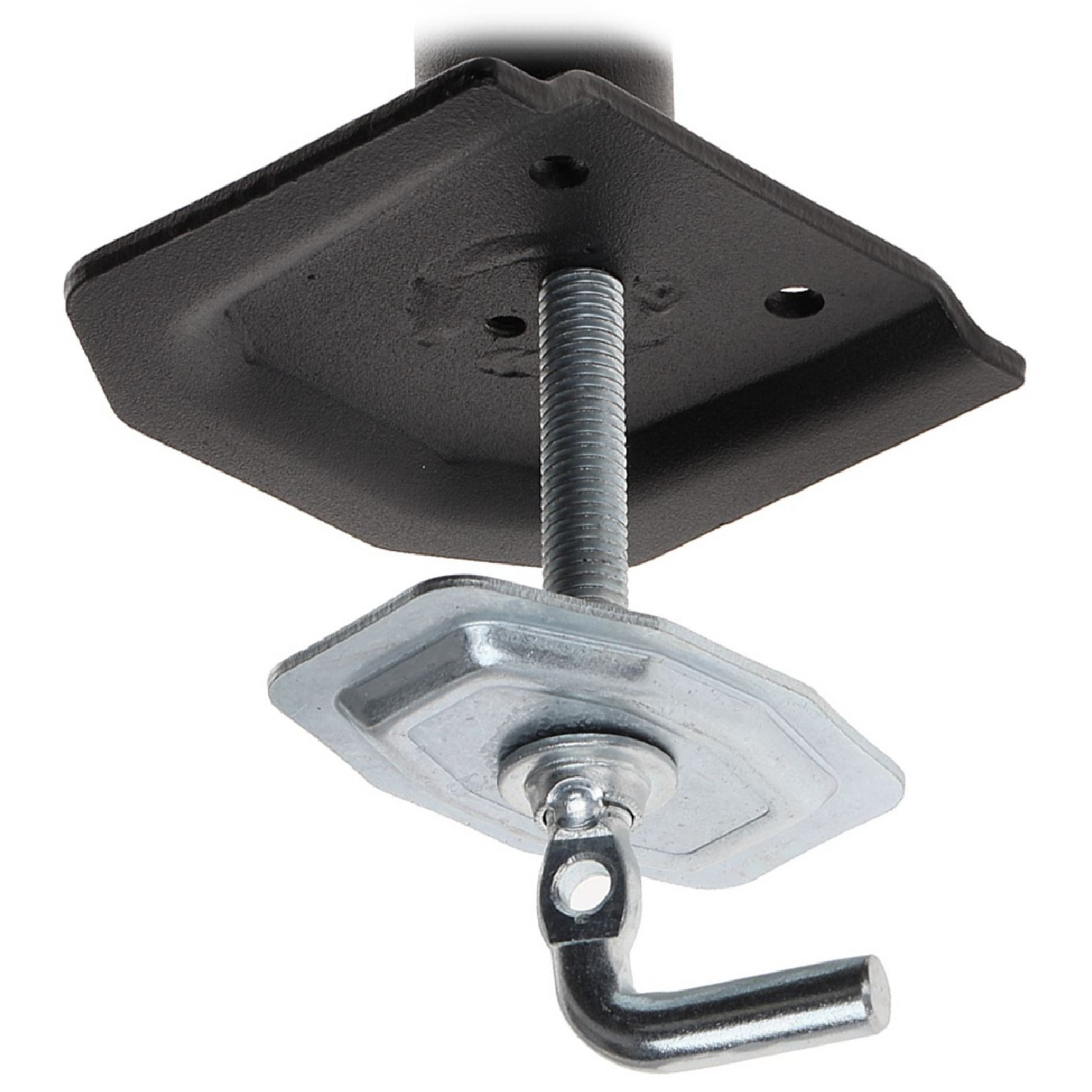 Metall-Montagehalterung für ein Gerät, mit Schraube und Griff.
