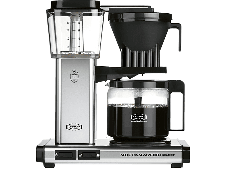 Select KBG Silver MOCCAMASTER Filterkaffeemaschine Polished