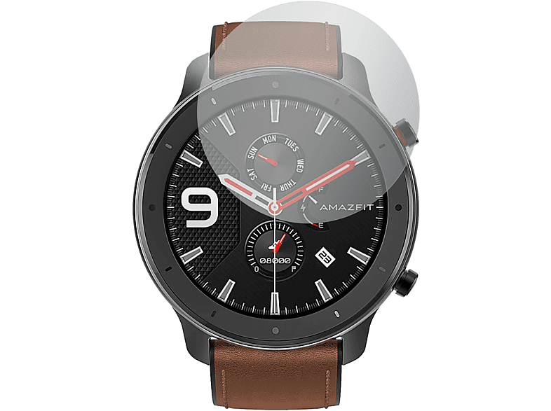 SLABO 4x Displayschutzfolie Amazfit 47mm) Displayschutz(für No Reflexion GTR