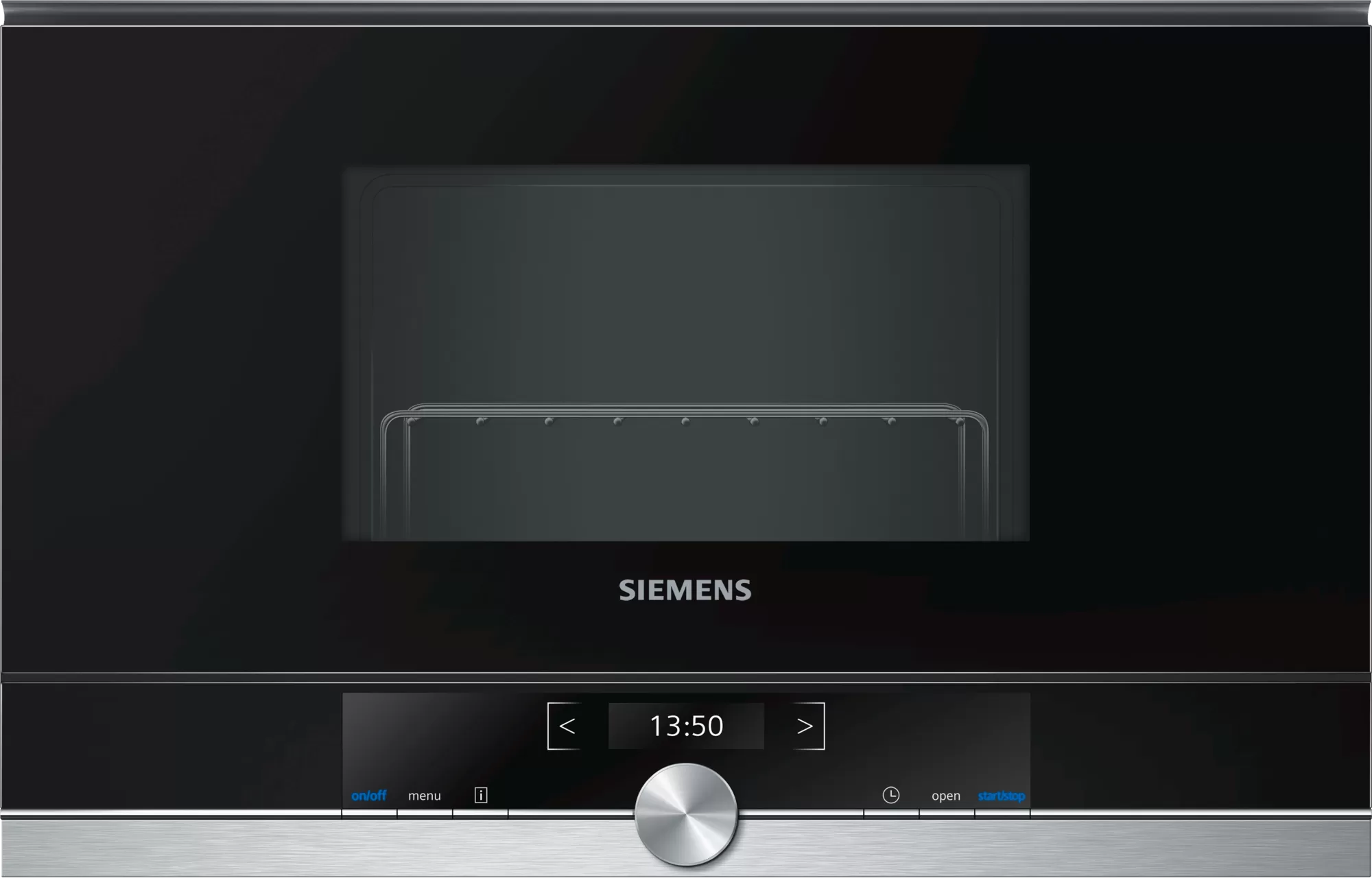 Microondas libre instalación con grill - BE634LGS1 SIEMENS, 1,0 kW, Negro