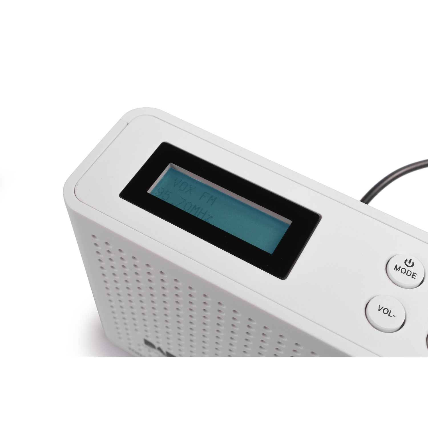 RED OPTICUM Ton 3 FM/ DAB+ Radio, & - DAB+, DAB+ Radio weiß UKW LCD mit weiß DAB/ Lautsprecher FM/ Display DAB/ Kopfhöreranschluss Radio