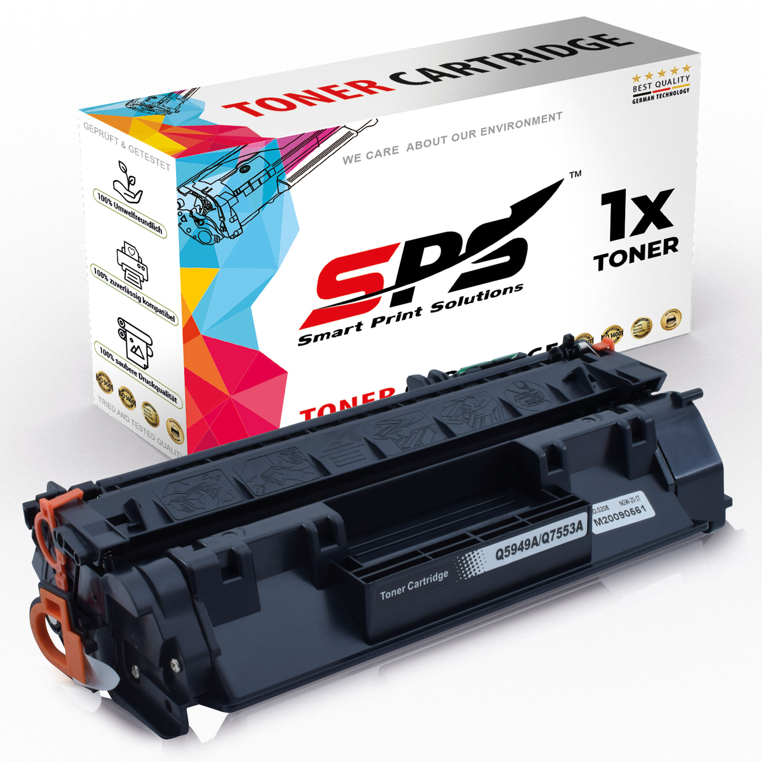 SPS S-7535 Toner / P2014D) Laserjet (Q7553A Schwarz