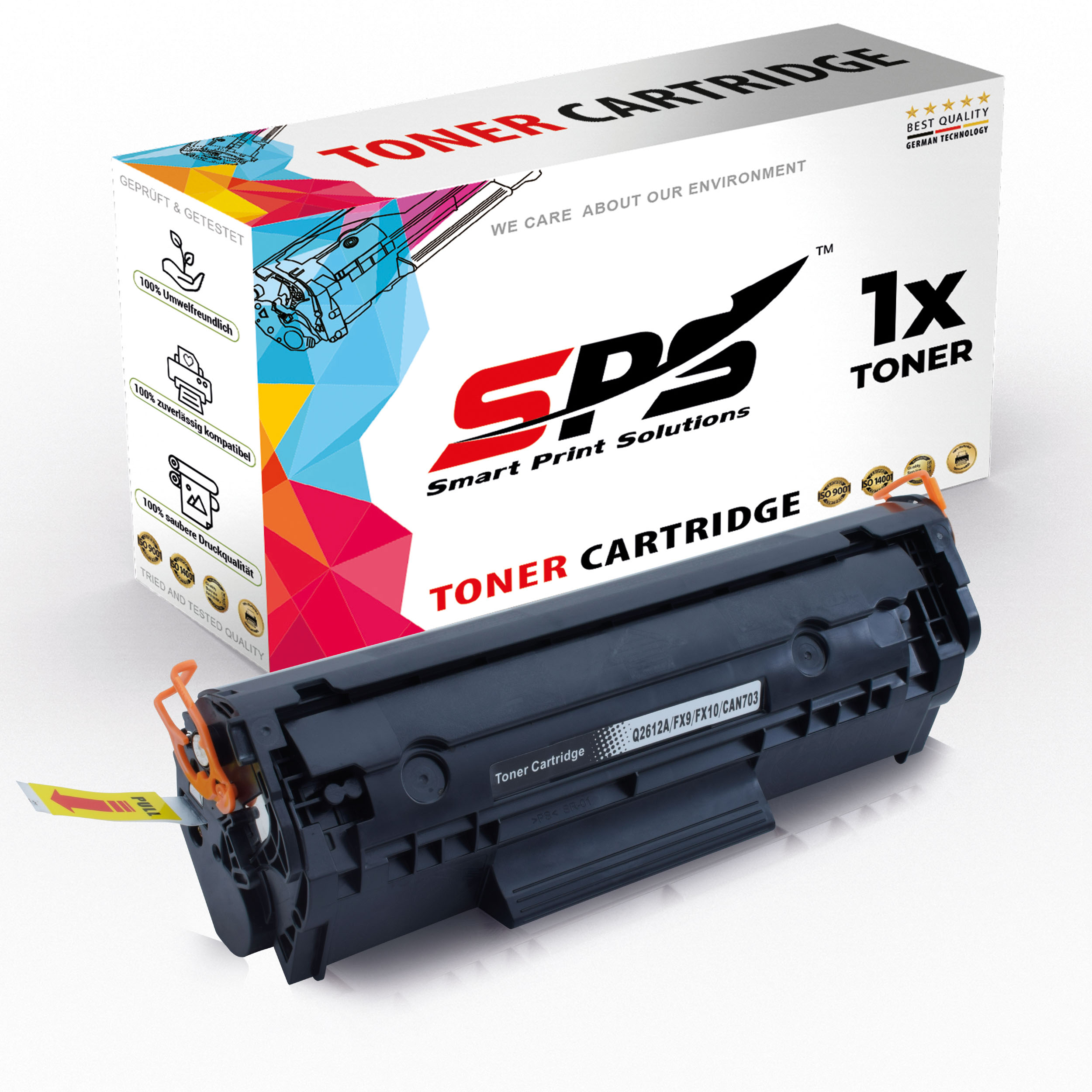 SPS Schwarz S-7506 Laserjet 1018) / (Q2612A Toner