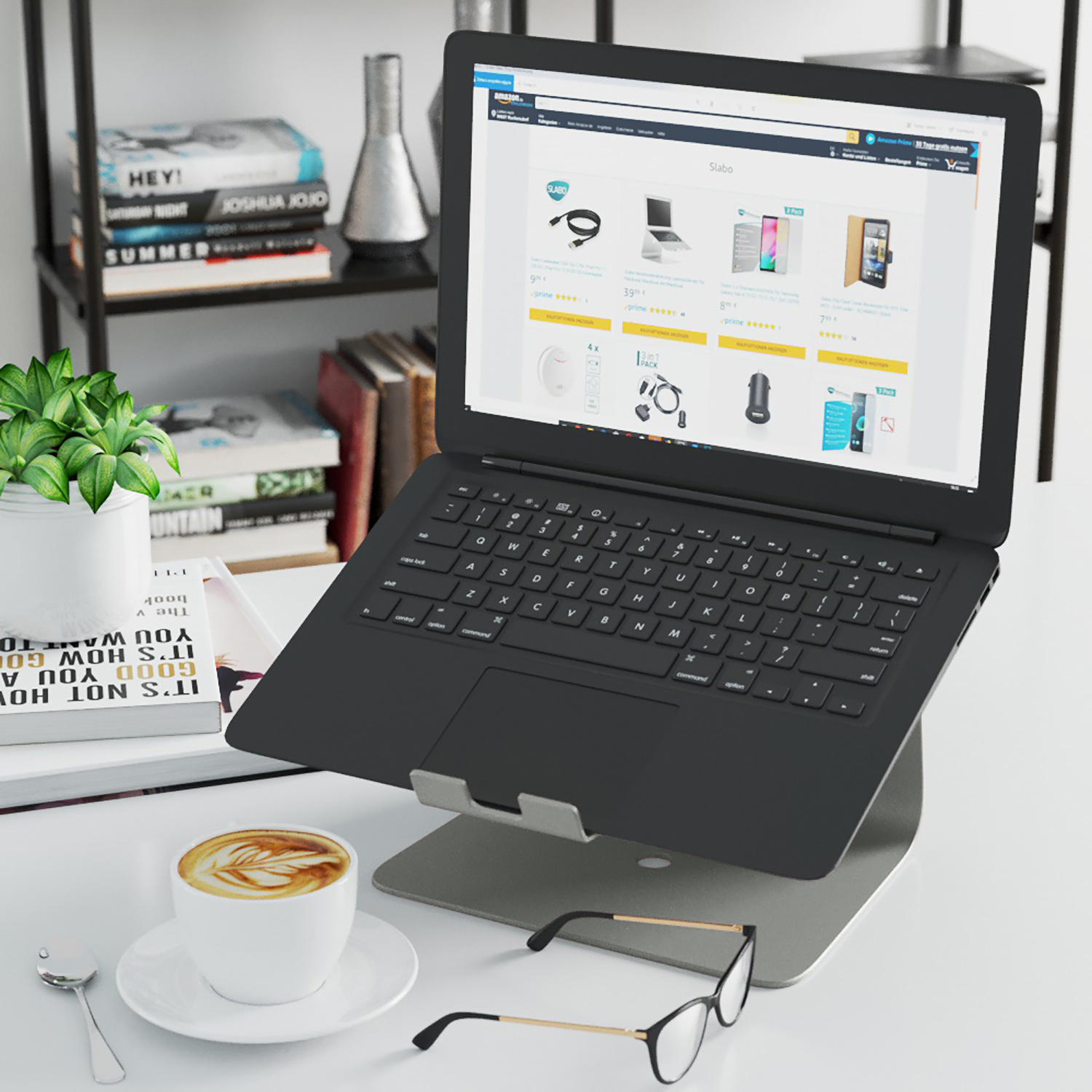 | Laptopständer Laptophalterung SLABO | Notebookständer ergonomische Halterung | | Ständer Notebookhalterung