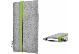 FLAT DESIGN BY MAREIKE KRIESTEN COIMBRA Handyhülle Schutz Hülle Filz für Nokia X10, Sleeve, Nokia, X10, grau