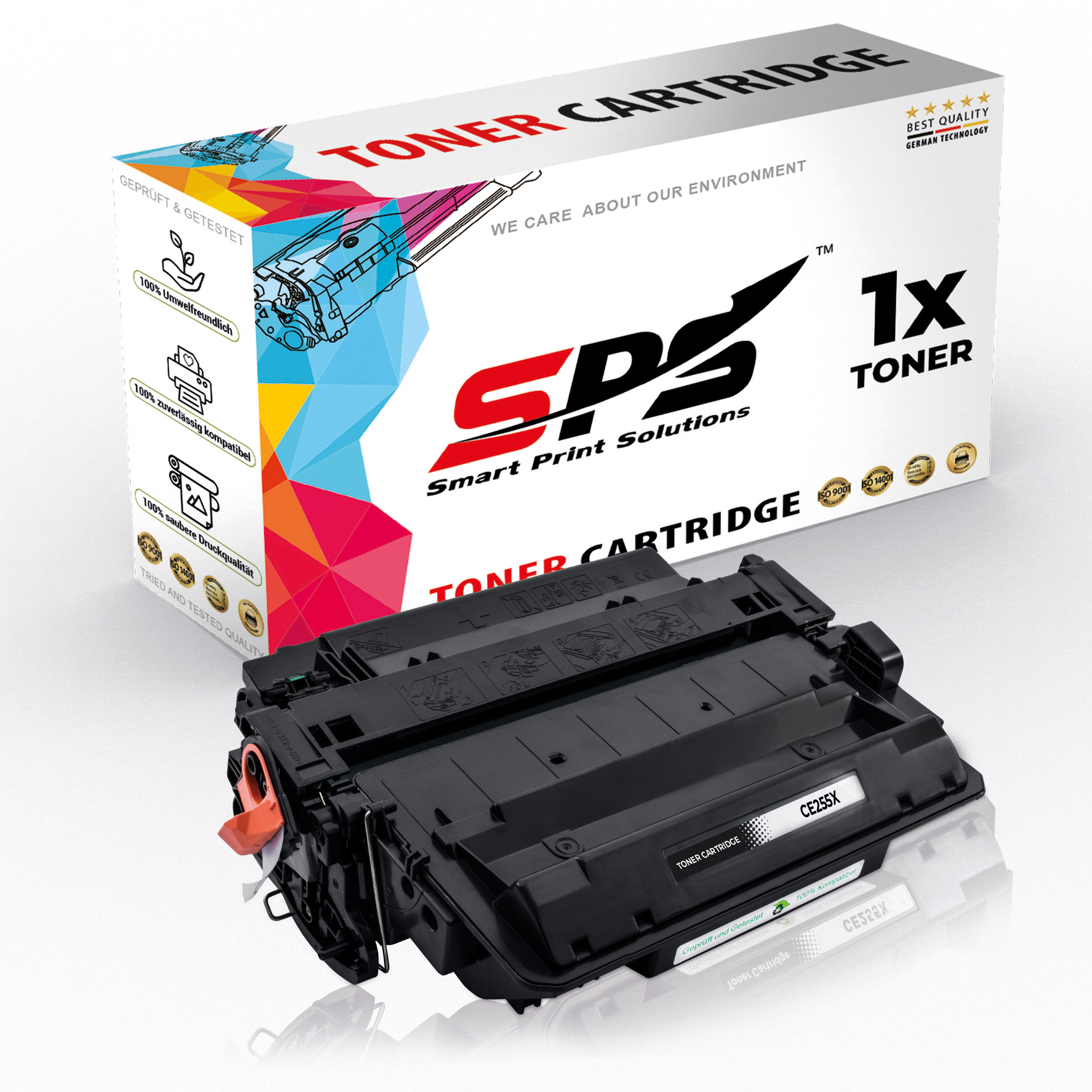 SPS S-1021 Toner Schwarz (CE255X/HP-Laserjet-Pro-M-521-DW)