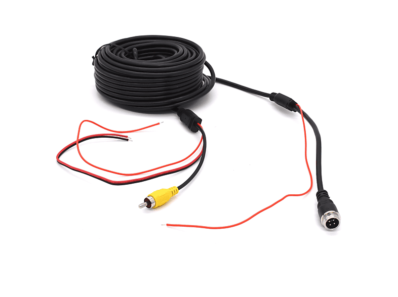 MAXXCOUNT 4 Poliges 15m Rückfahrkamera Kabel | Starthilfekabel & Antennenadapter