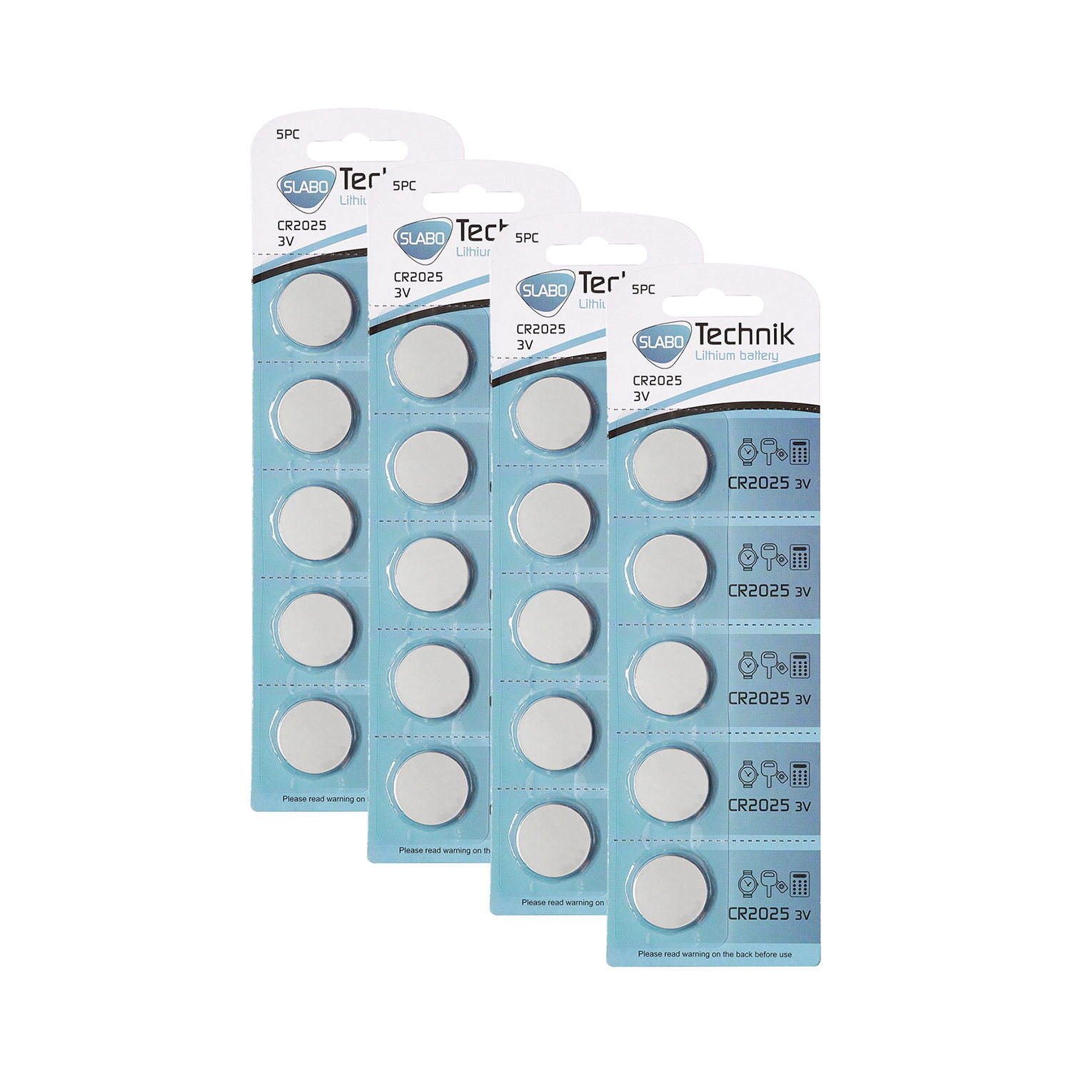 SLABO CR2025 Batterien, 3.0V, 20er-Pack, Li-Ion CR-2025 Batterie | SATURN