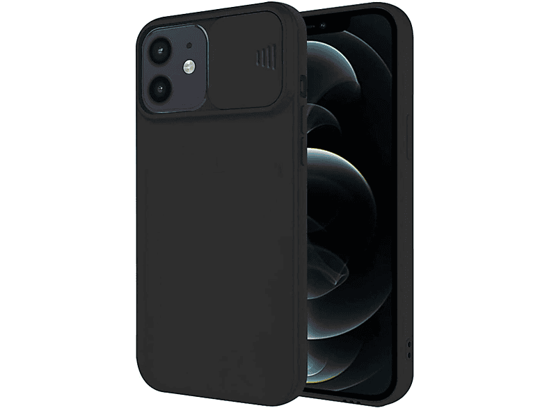Backcover, Case, COFI Apple, iPhone 12, Schwarz CamShield