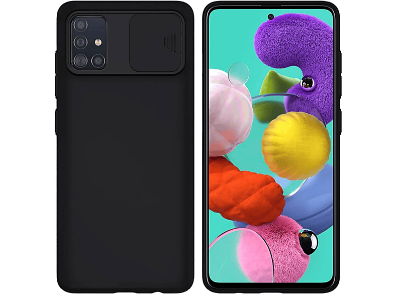 Backcover, A51 Case, CamShield Galaxy (A515F), Schwarz Samsung, COFI