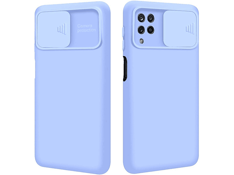 COFI CamShield Case, 4G Galaxy A22 Hellblau Samsung, (A225F), Backcover