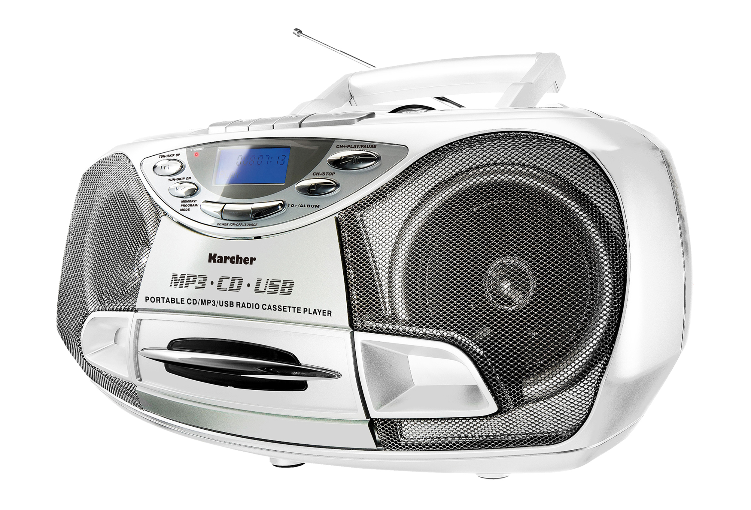 Weiß 510(N)-W FM, (FM), Radiorecorder, RR KARCHER UKW