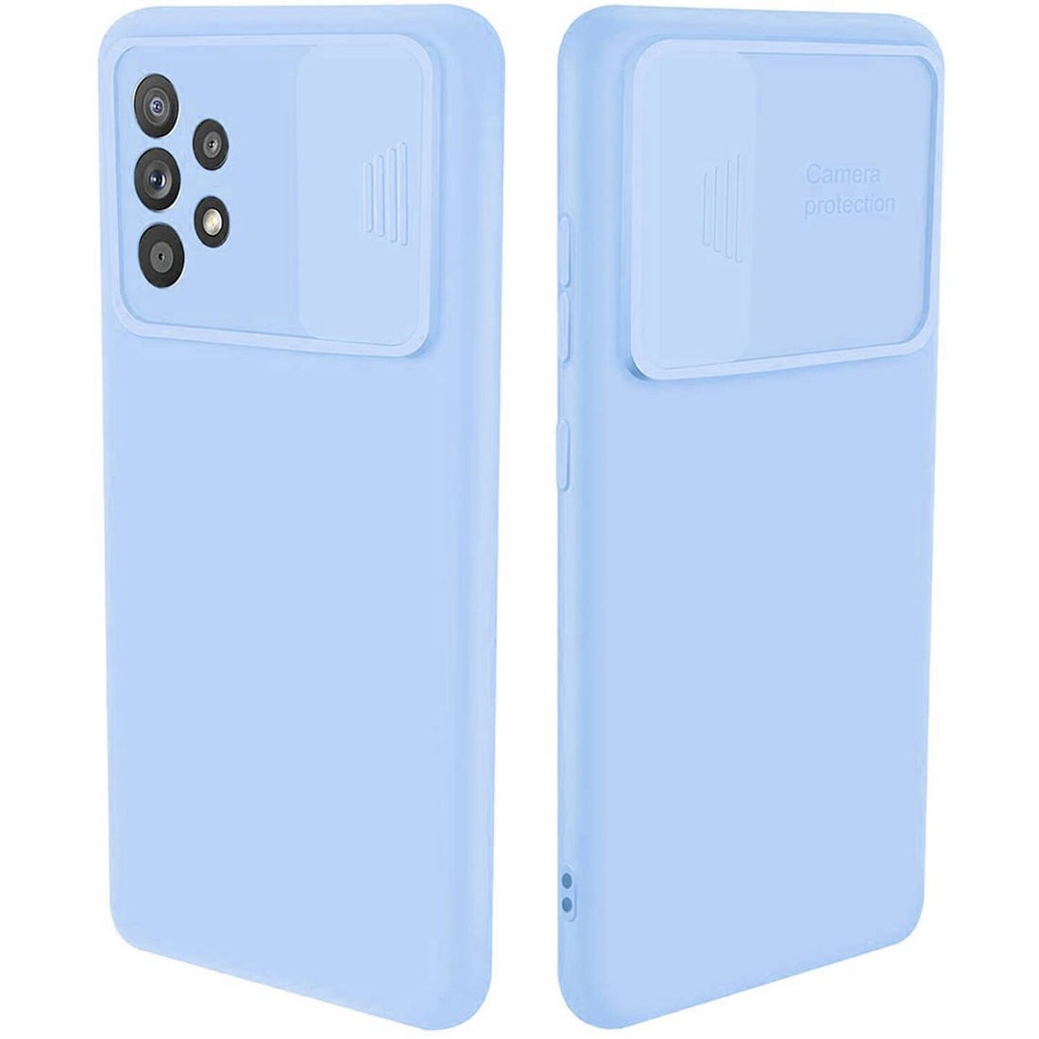 COFI CamShield Case, A52 Samsung, (A525F), Hellblau Galaxy Backcover