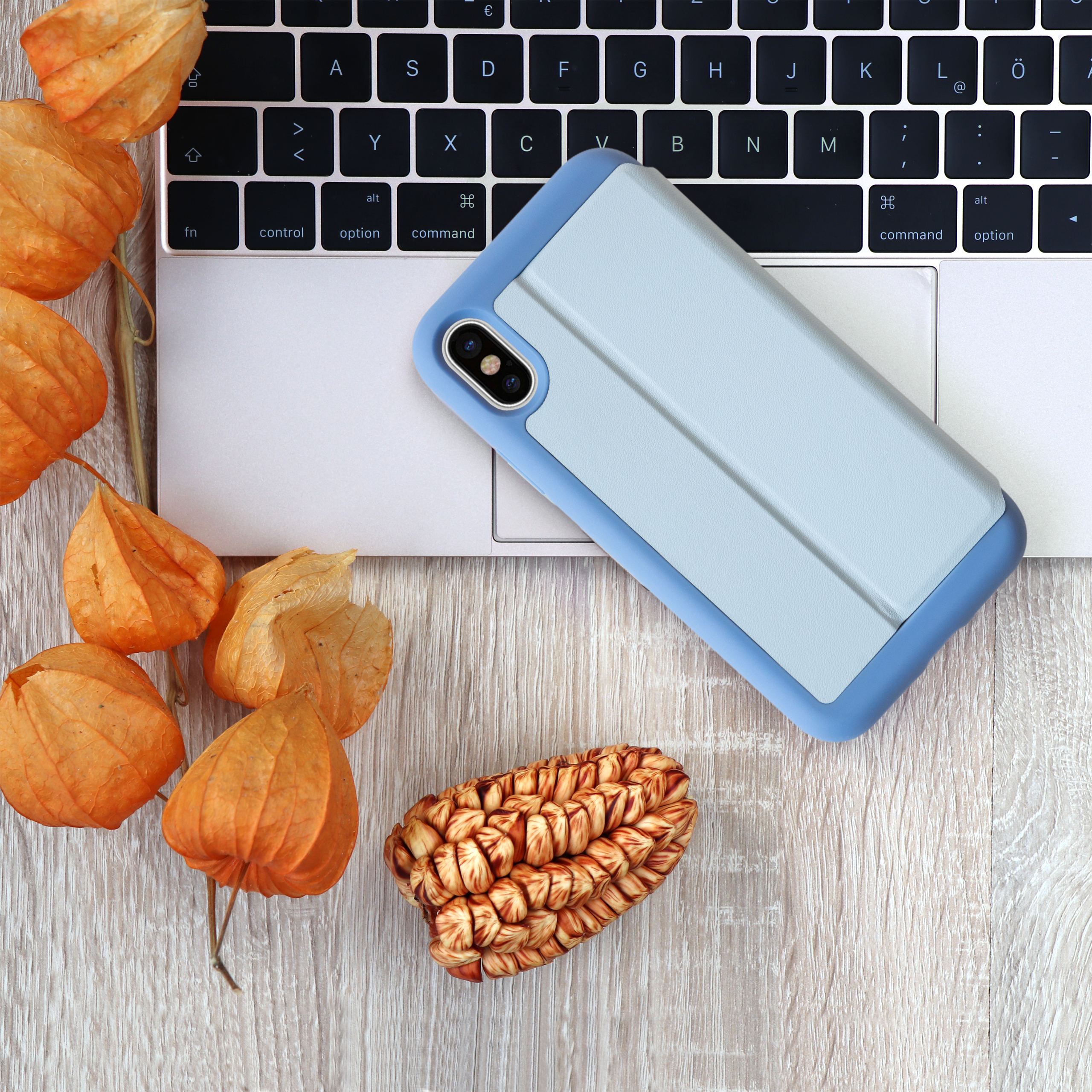 KMP Bookcase iPhone X Falls iPhone X, Blue, für Niagara falls Apple, niagara blue Full Cover