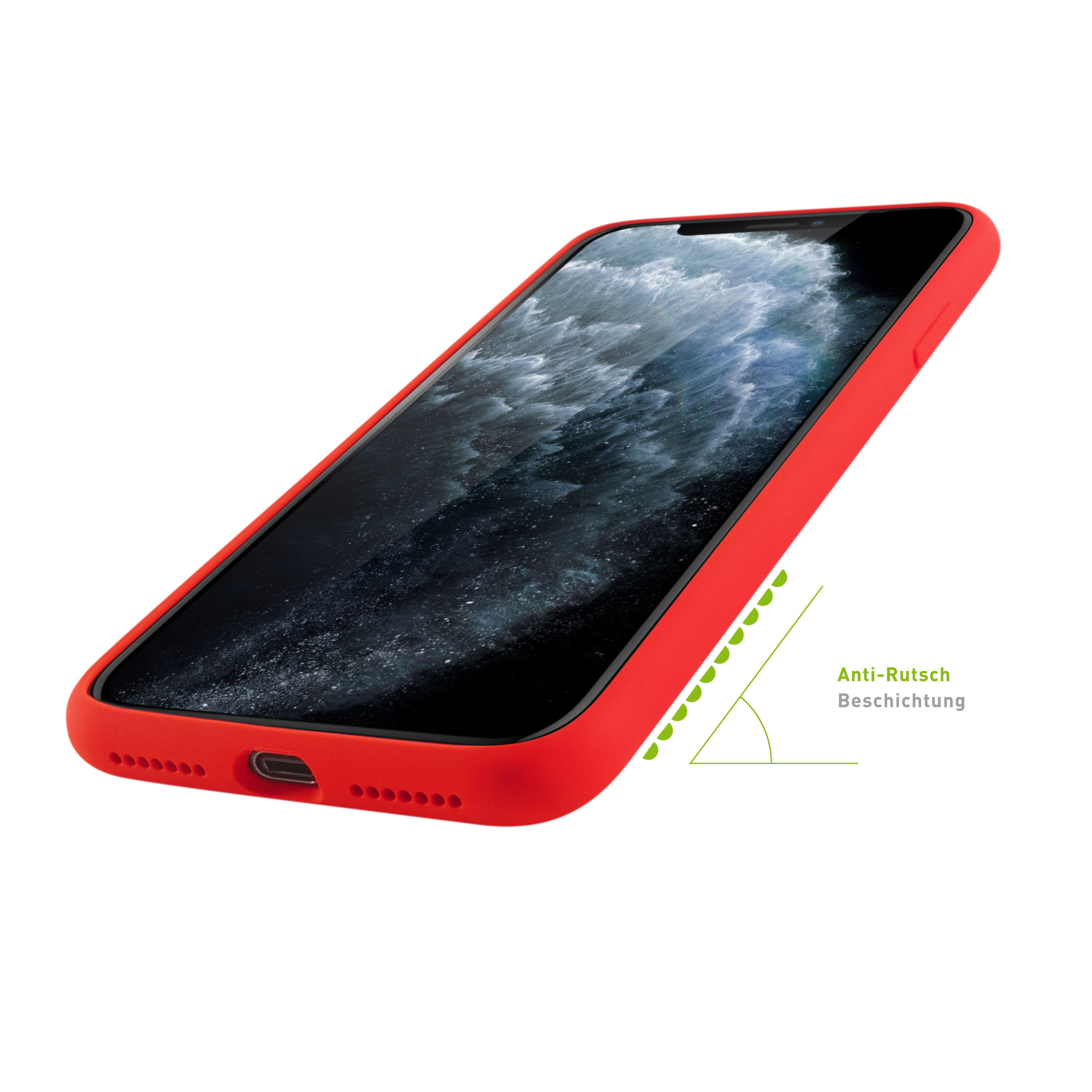 Schutzhülle Apple, 11, iPhone 11 für Backcover, iPhone Silikon KMP Red, red