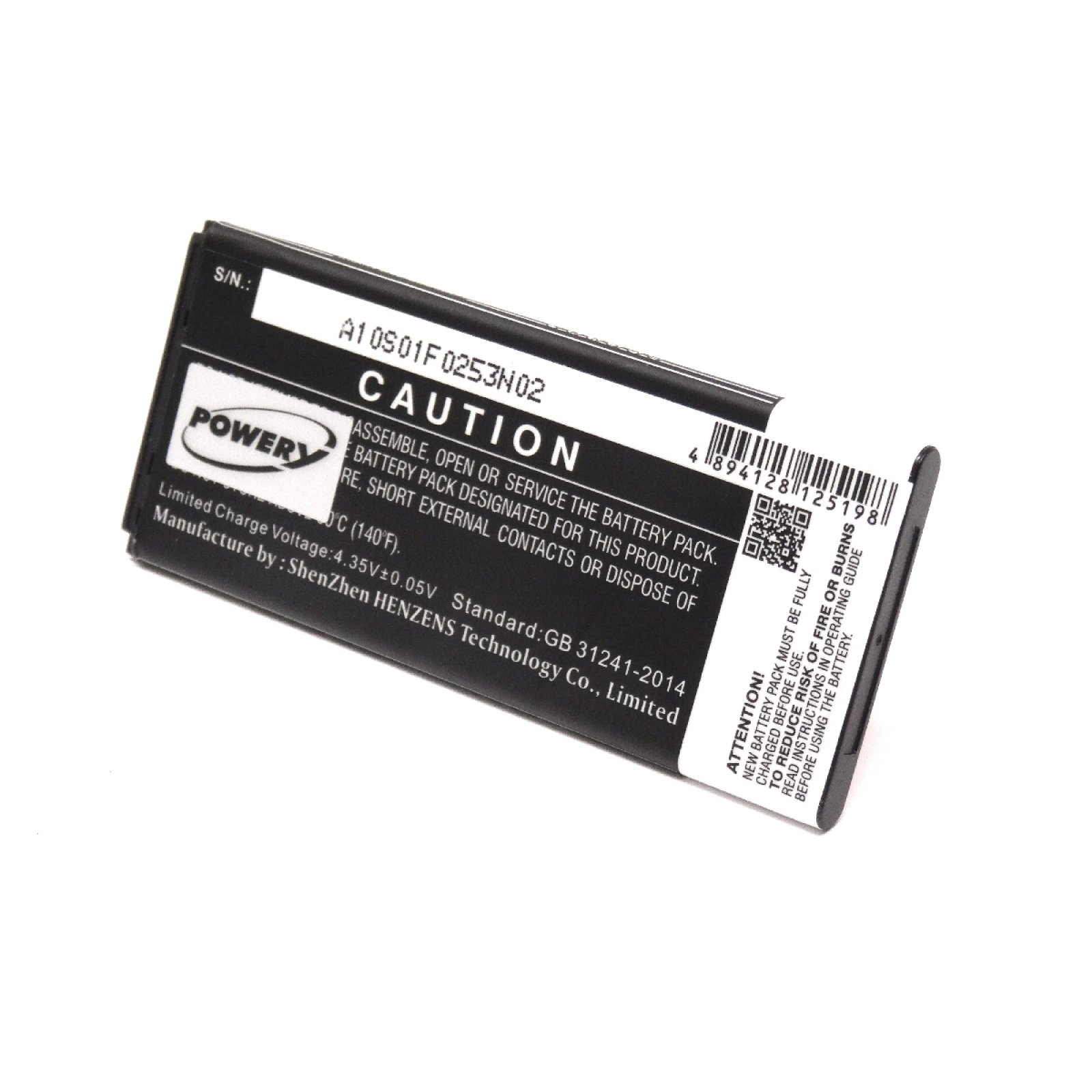 POWERY Akku für Alcatel Typ 3.8 Li-Ion 1200mAh TLi015M1 Akku, Volt