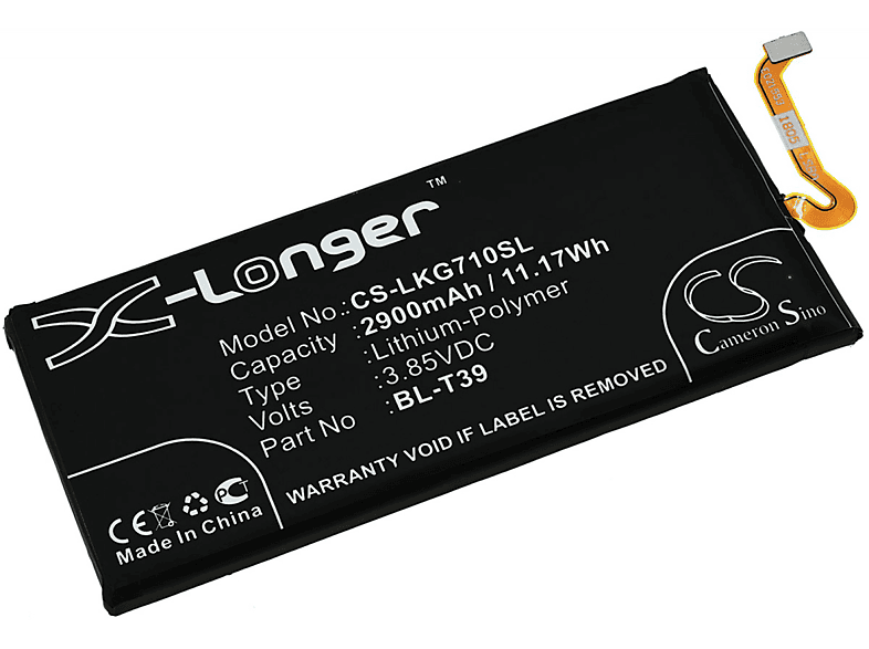 POWERY Akku für LG LMG710PM Li-Polymer Akku, 3.85 Volt, 2900mAh