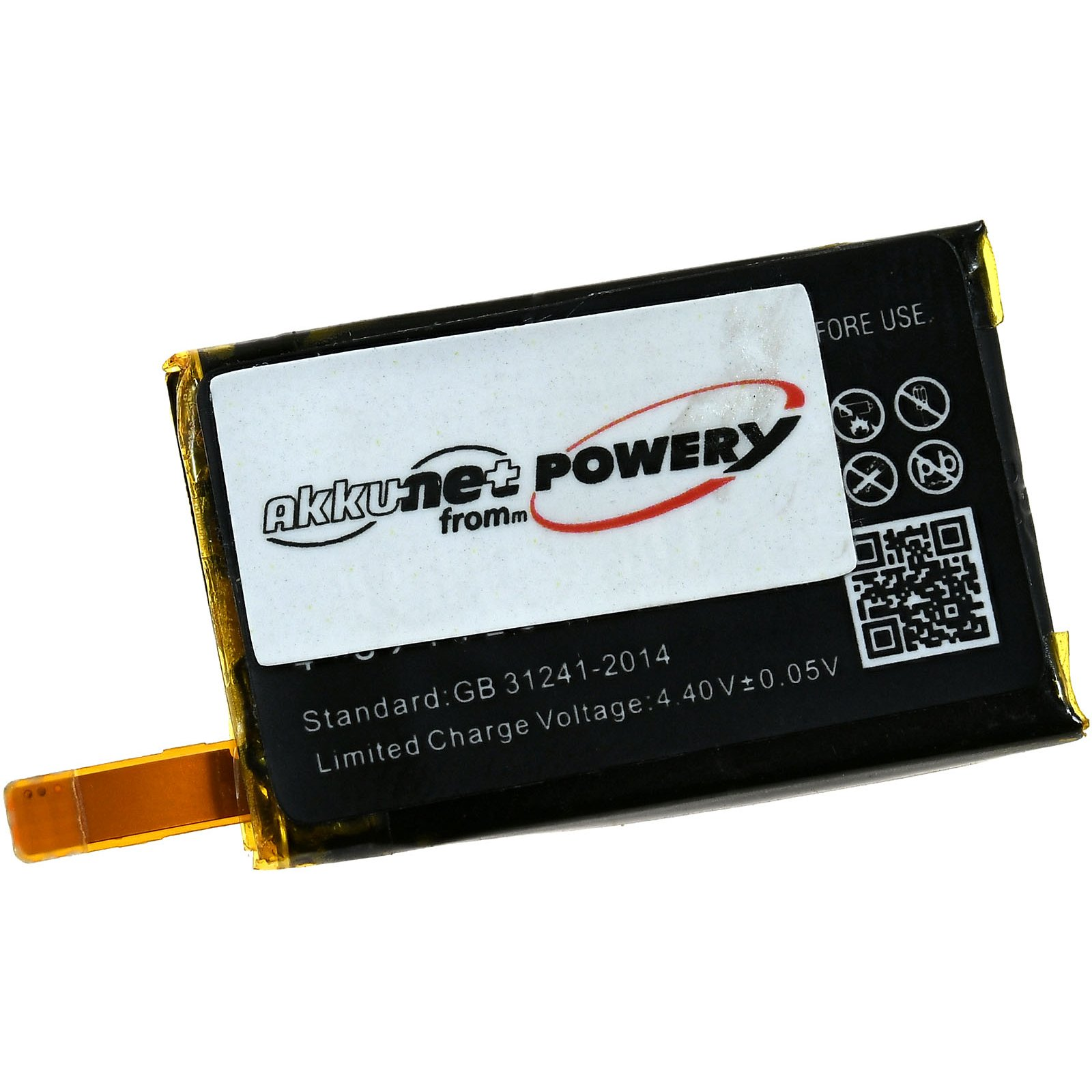 Akku für Li-Polymer 3.85 FB504, POWERY 150mAh FB505 Volt, Akku, Fitbit