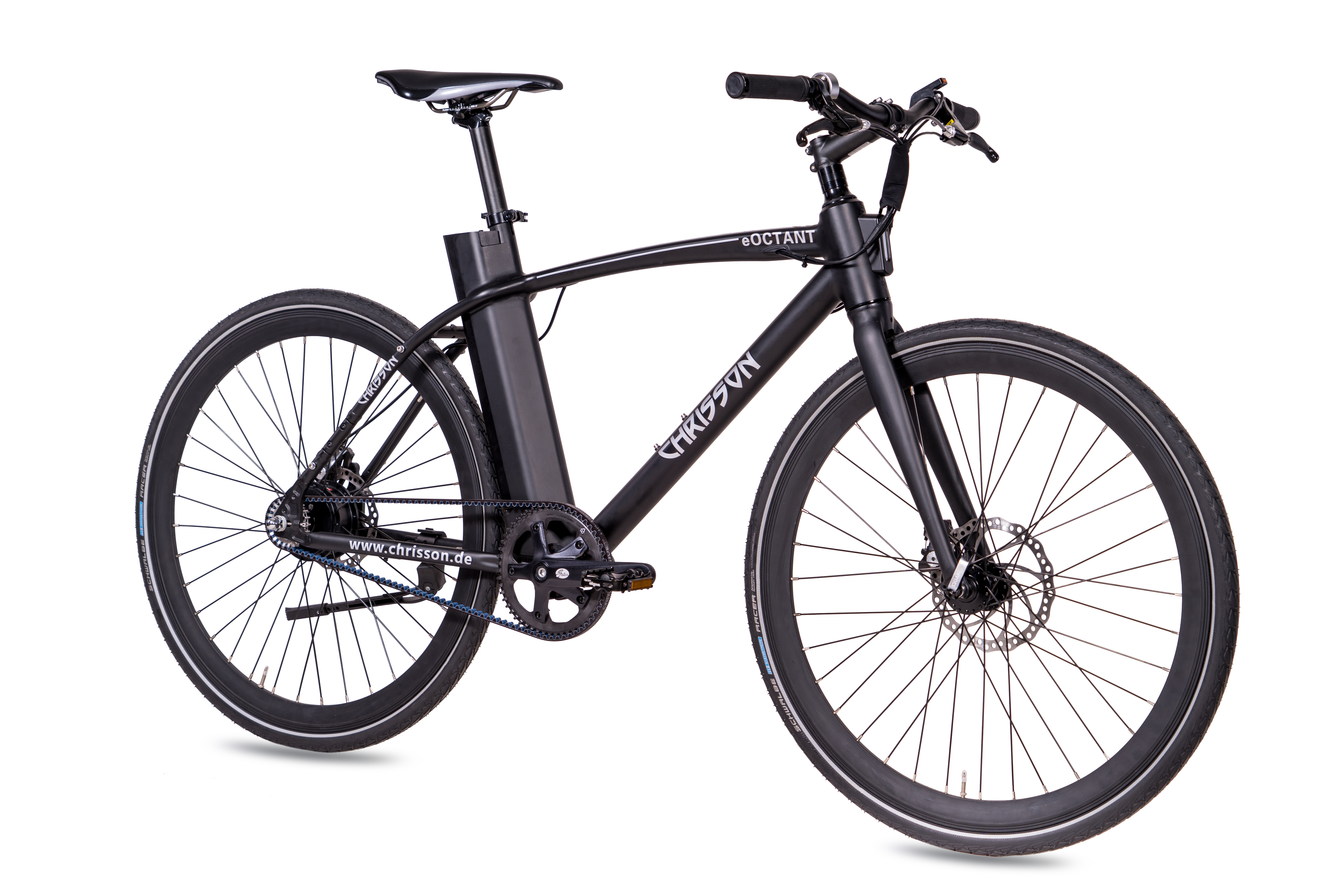 Zoll, 367 Wh, schwarz) Unisex-Rad, eOctant Rahmenhöhe: Urbanbike 52 28 Riemenantrieb cm, CHRISSON (Laufradgröße: