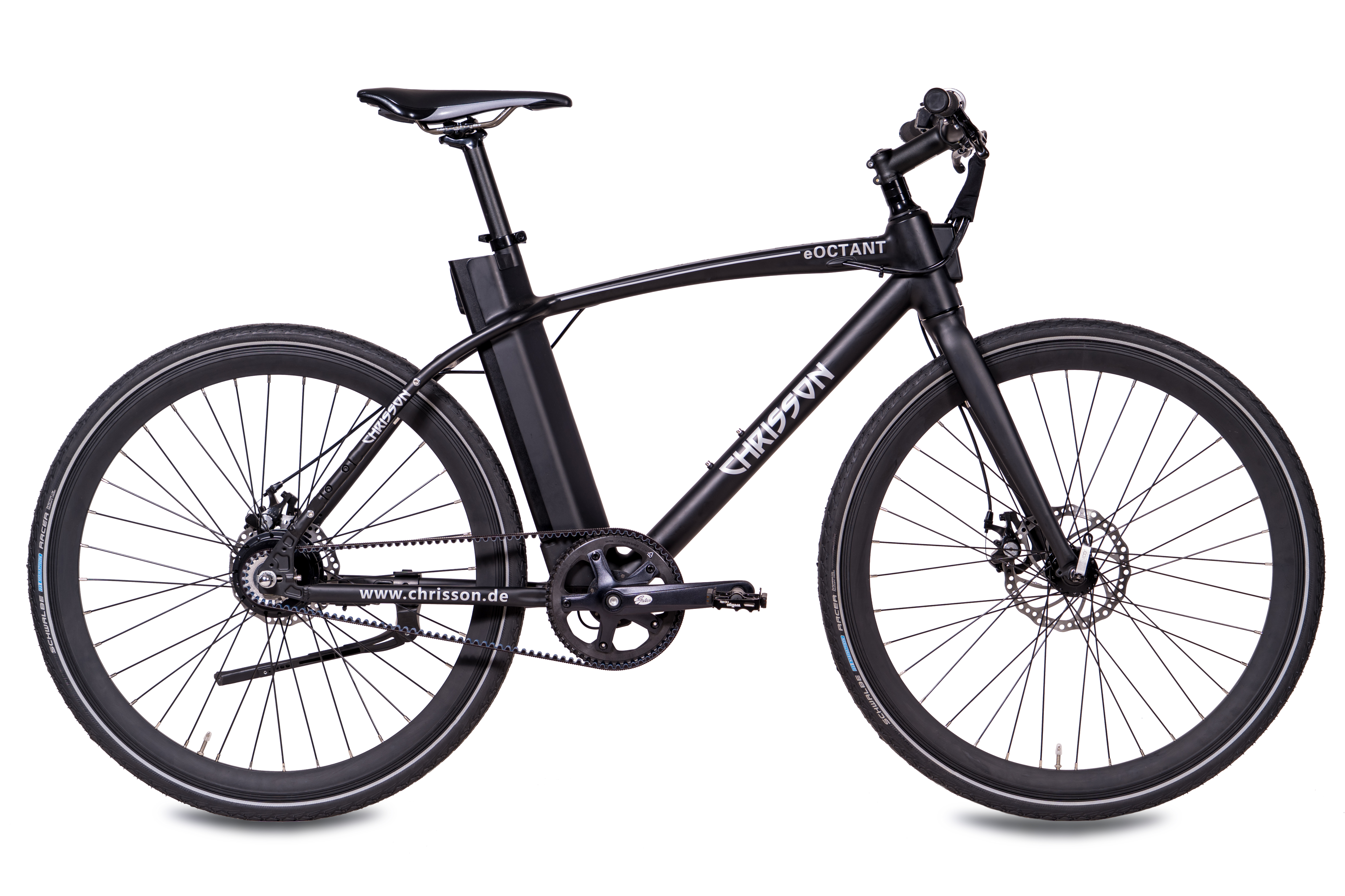 28 367 Urbanbike Riemenantrieb cm, Unisex-Rad, Rahmenhöhe: eOctant schwarz) 52 Wh, (Laufradgröße: Zoll, CHRISSON