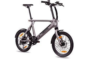 CHRISSON Ertos20 Shimano Acera 8G Urbanbike (Laufradgröße: 20 Zoll, Rahmenhöhe: 50 cm, Unisex-Rad, 360 Wh, grau)