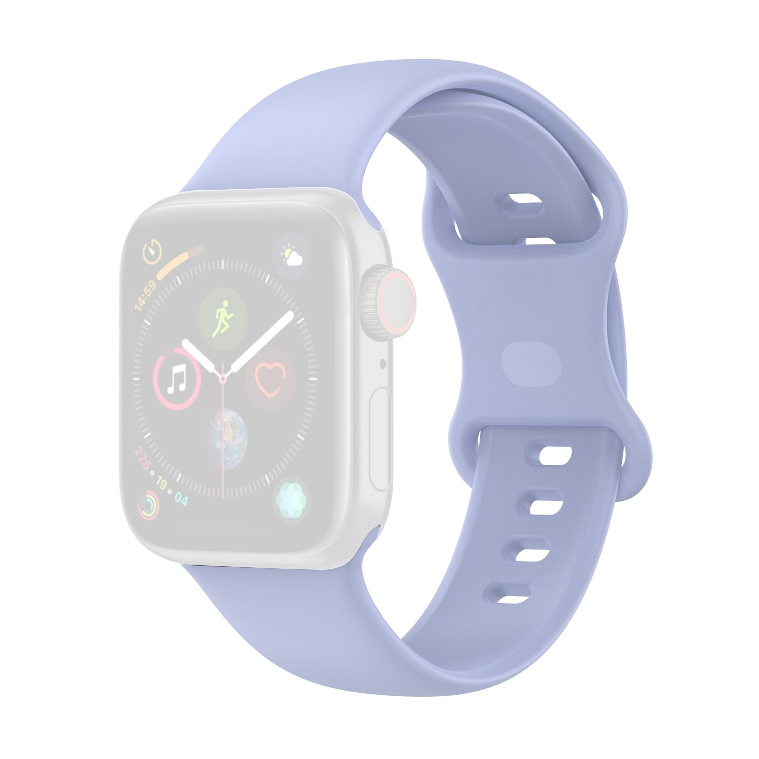 Watch 44-42mm, 1/2/3/4/5/6/SE Series Apple, Violett Sportarmband, Sportarmband, DESIGN KÖNIG