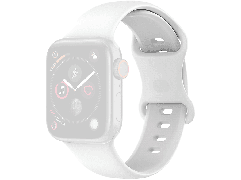 KÖNIG DESIGN Apple, Series Sportarmband, Sportarmband, Watch 1/2/3/4/5/6/SE Weiß 44-42mm