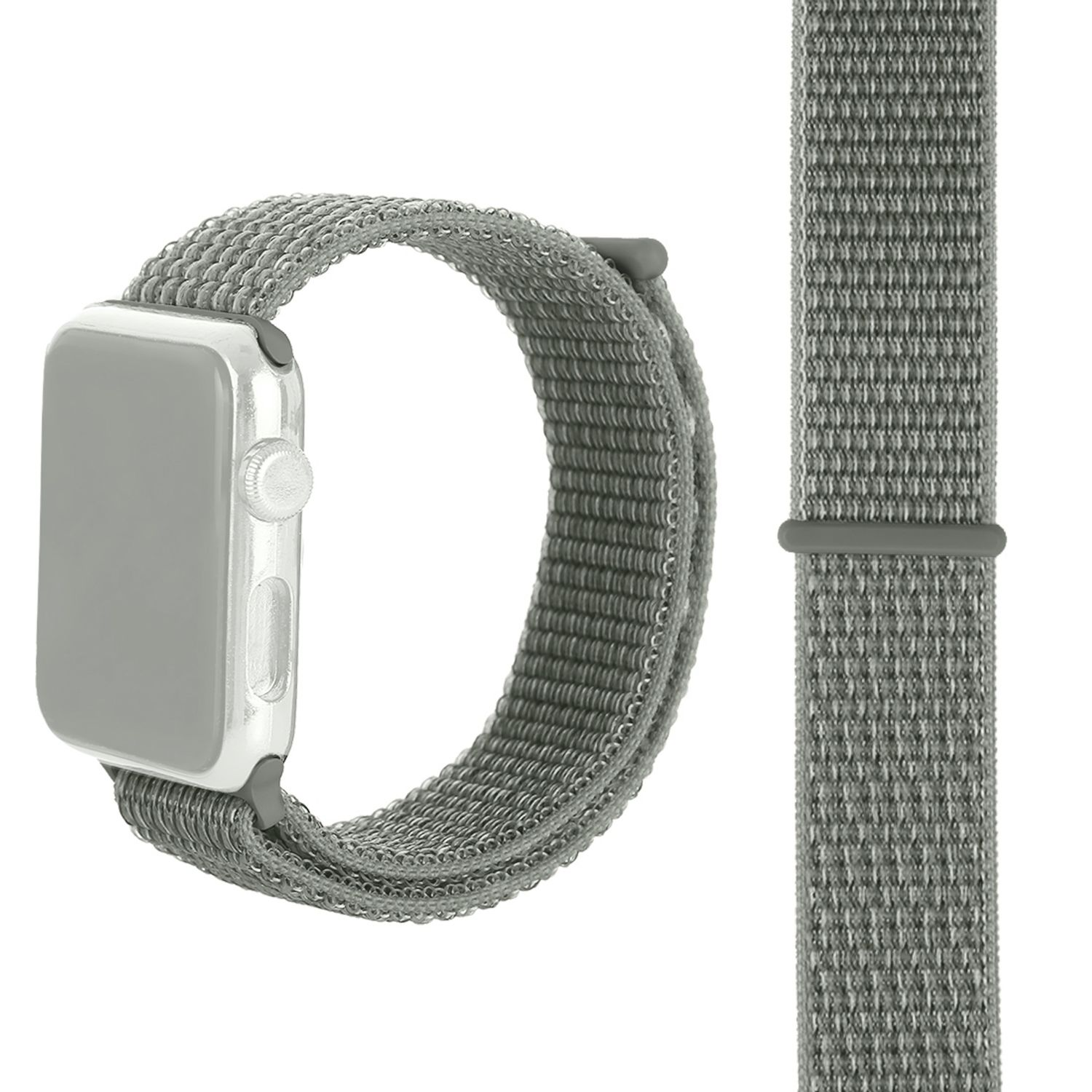 KÖNIG DESIGN Sportarmband, Sportarmband, 40-38 1/2/3/4/5/102 Watch Grau mm, Apple, Series