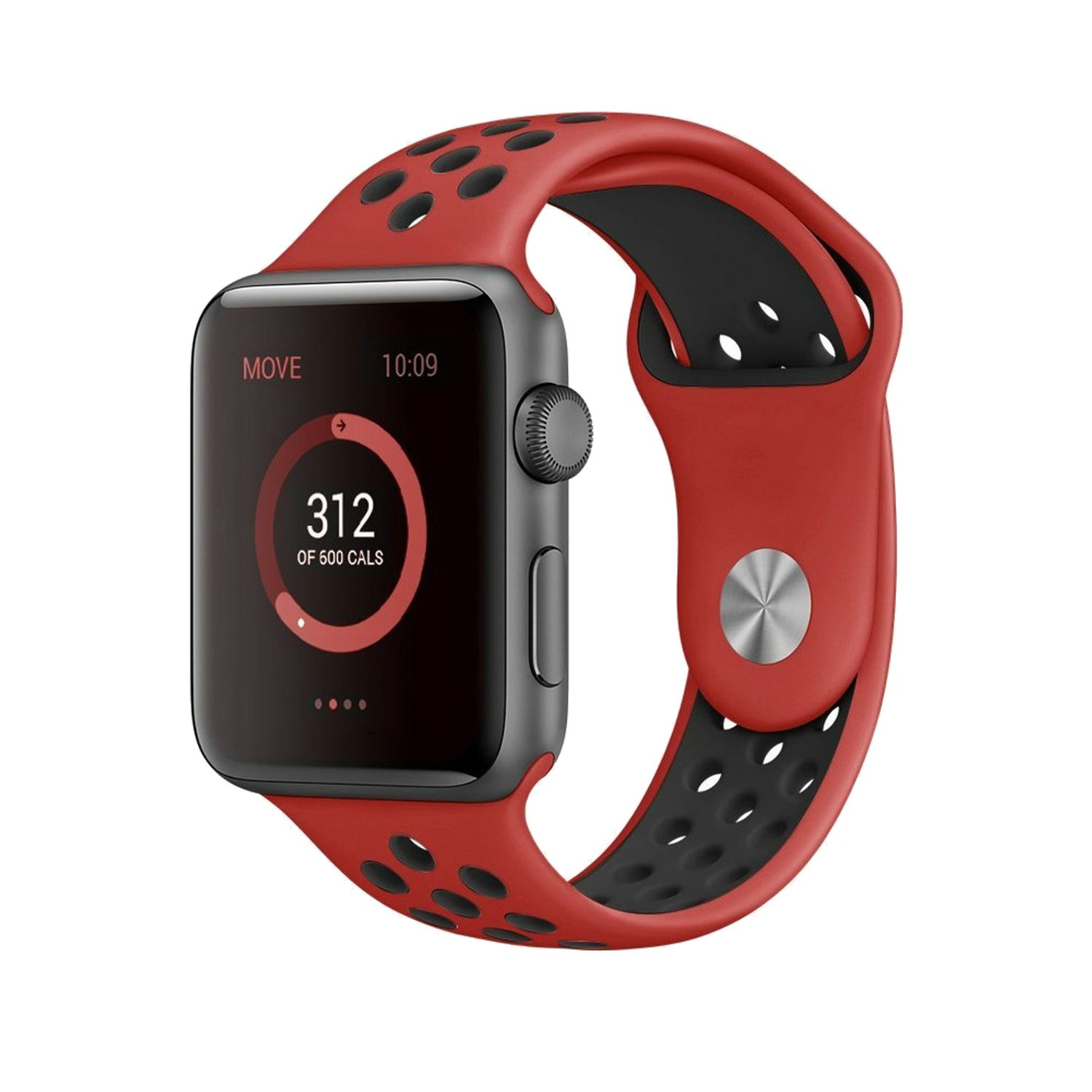 mm, 1/2/3/4/5/102 KÖNIG DESIGN Sportarmband, Rot Sportarmband, Apple, 40-38 Series Watch