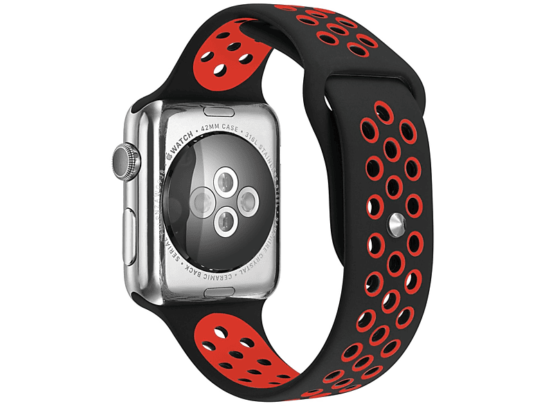 DESIGN KÖNIG Watch Apple, Sportarmband, 40-38 Sportarmband, Series mm, 1/2/3/4/5/102 Schwarz