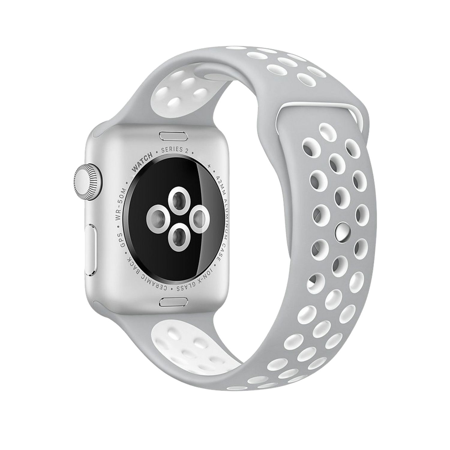 Apple, DESIGN 1/2/3/4/5/102 Series Sportarmband, Sportarmband, 40-38 KÖNIG Watch Grau mm,