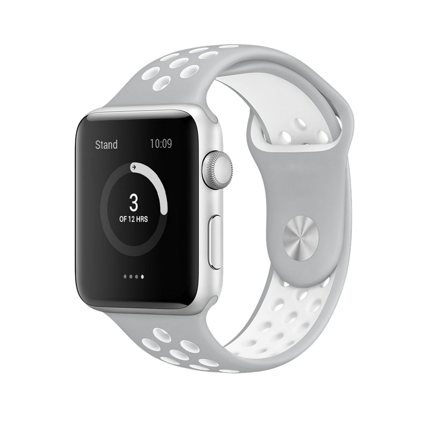 Apple, DESIGN 1/2/3/4/5/102 Series Sportarmband, Sportarmband, 40-38 KÖNIG Watch Grau mm,