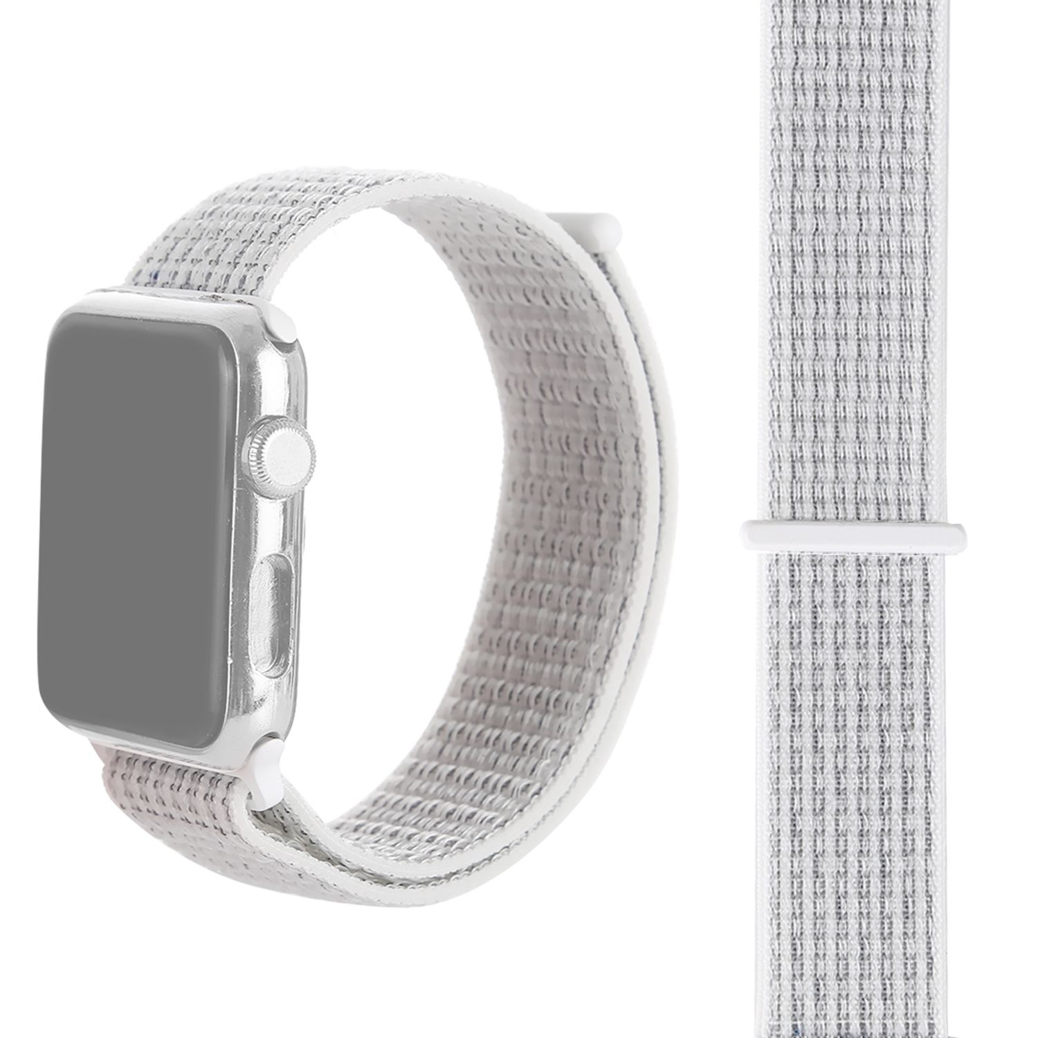 DESIGN Apple, Sportarmband, Silber Series Watch 1/2/3/4/5/102 40-38 Sportarmband, KÖNIG mm,