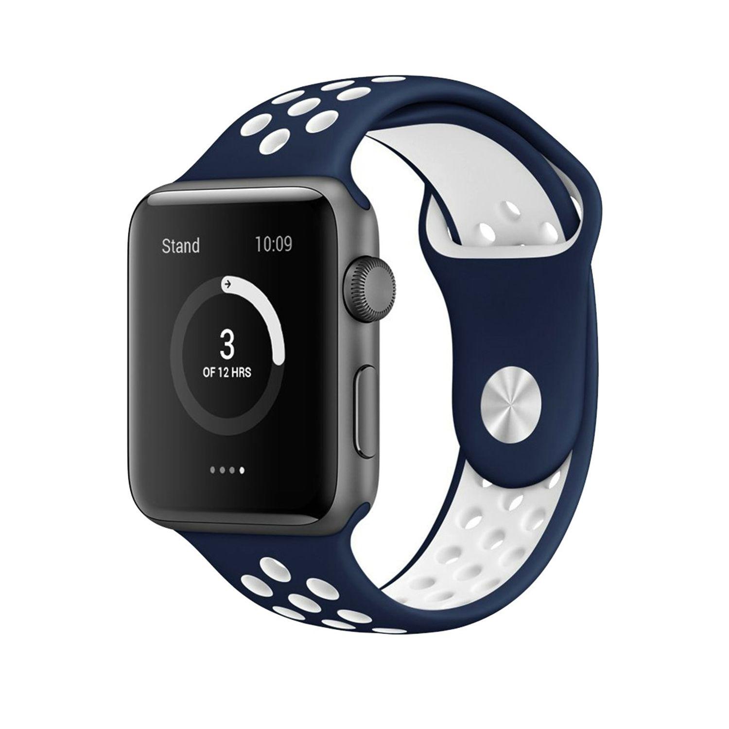 KÖNIG DESIGN Watch mm, 40-38 Apple, Sportarmband, 1/2/3/4/5/102 Sportarmband, Blau Series