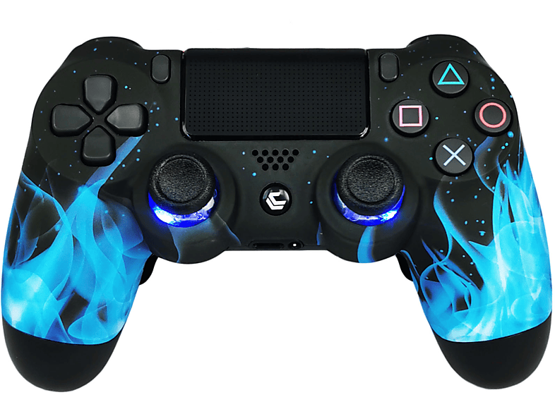LUXCONTROLLER PS5 Custom Design LED Controller mit 2 Paddles für PlayStation5, Wireless