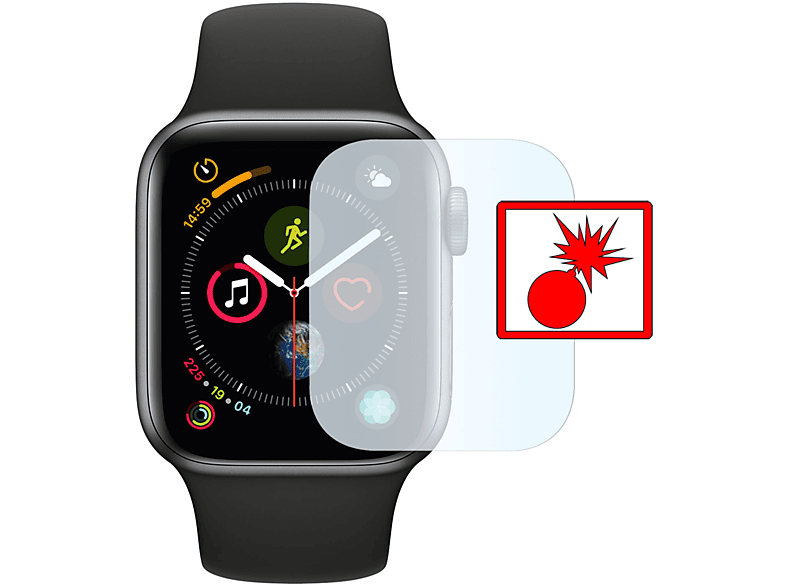 2x Apple Watch Series Panzerschutzfolie (40mm)) Series Watch SE Shockproof Watch (40mm) Series | SLABO Displayschutz(für 4 | | (40mm) 6 Watch 5 (40mm)