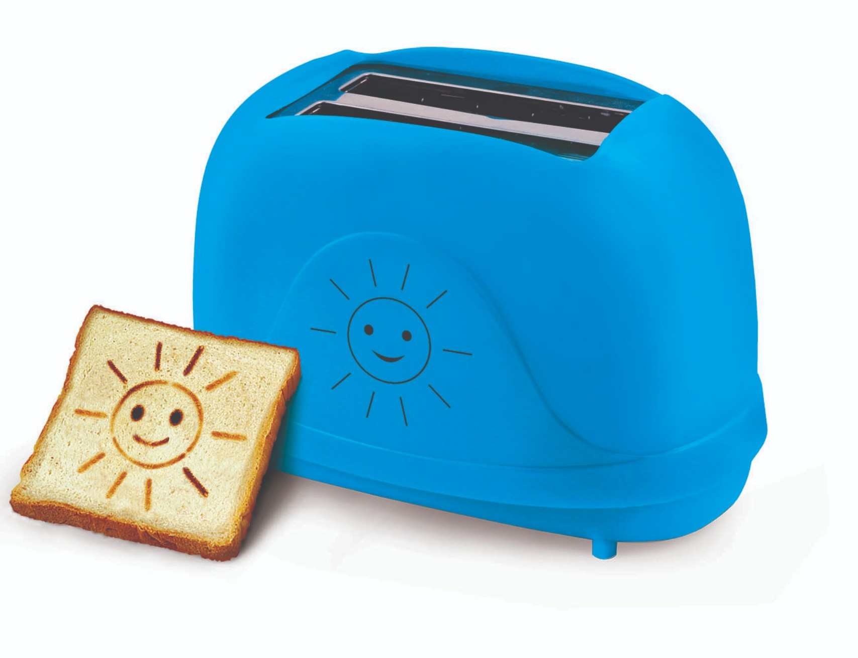 Toaster ESPERANZA 2) Schlitze: SMILEY (750 Blau Watt,
