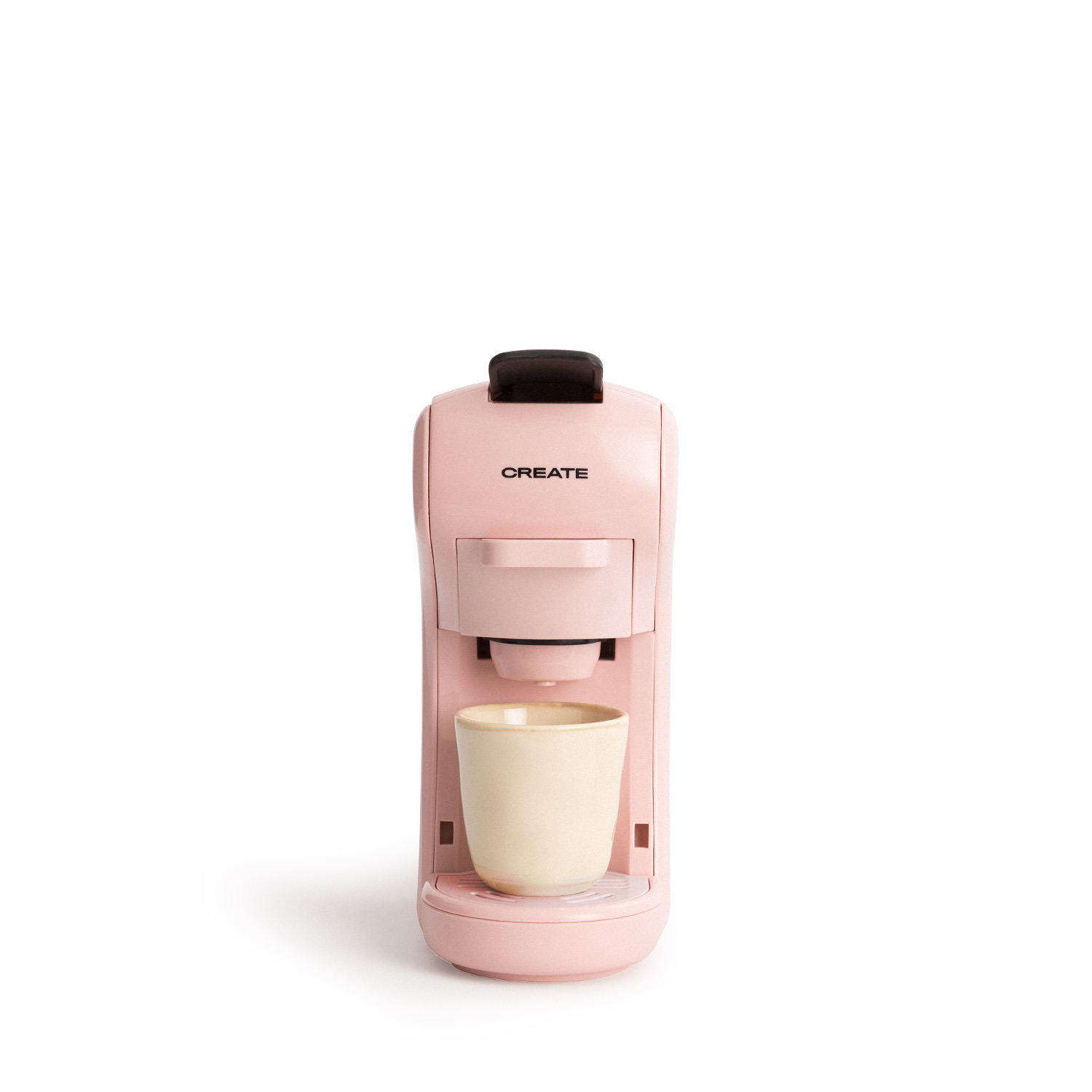Cafetera express - CREATE POTTS, Sistema Thermoblock, Función programable, Libre de BPA, 19 bar, 1450 W, Rosa
