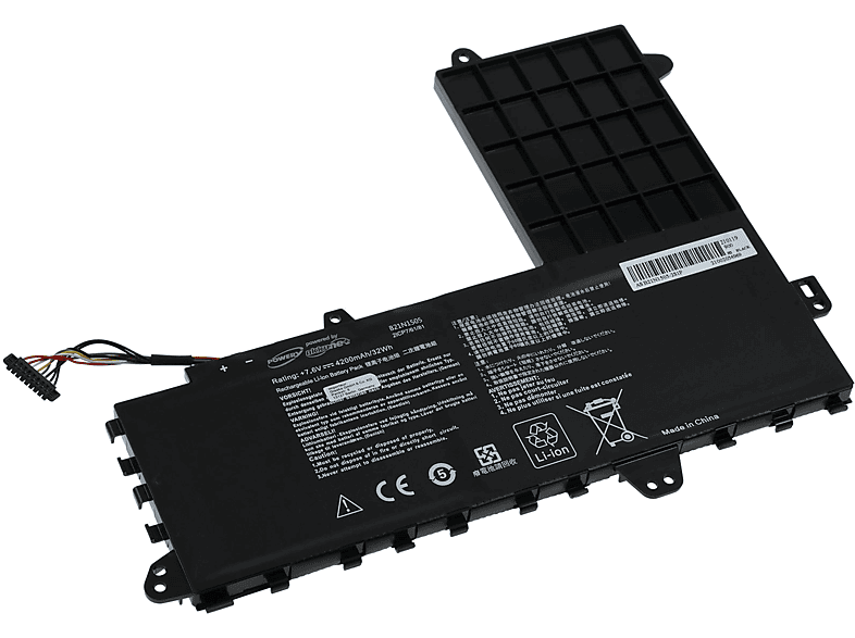 POWERY Akku für Asus Typ B21N1505 Li-Polymer Akku, 7.6 Volt, 4100mAh