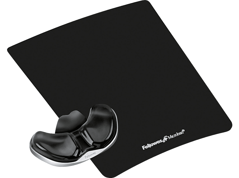 FELLOWES black 9180701 Handgelenkauflage (29,7 cm x 22,8 cm) | Gaming Mousepads