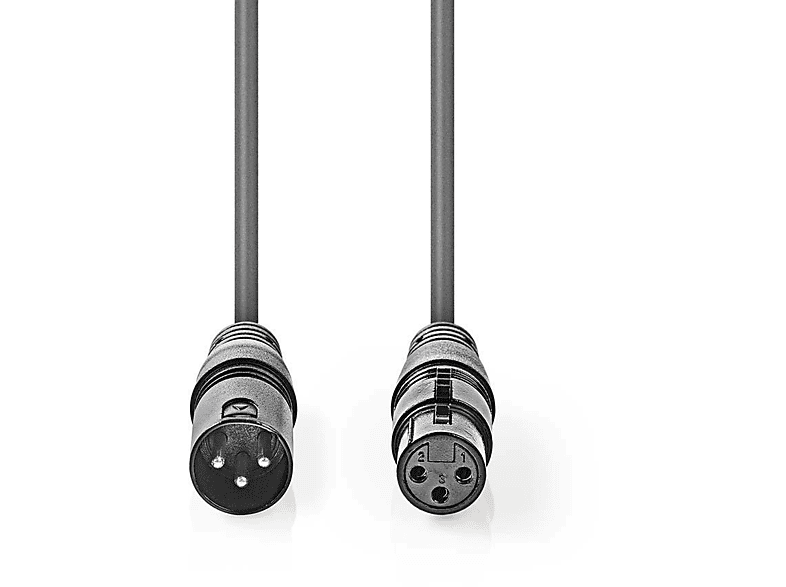 NEDIS COTG15012GY150 DMX-Adapterkabel, Dunkelgrau