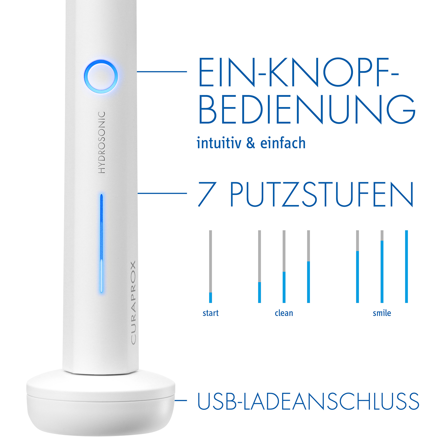 Zahnbürste Hydrosonic Pro CURAPROX Weiß elektrische