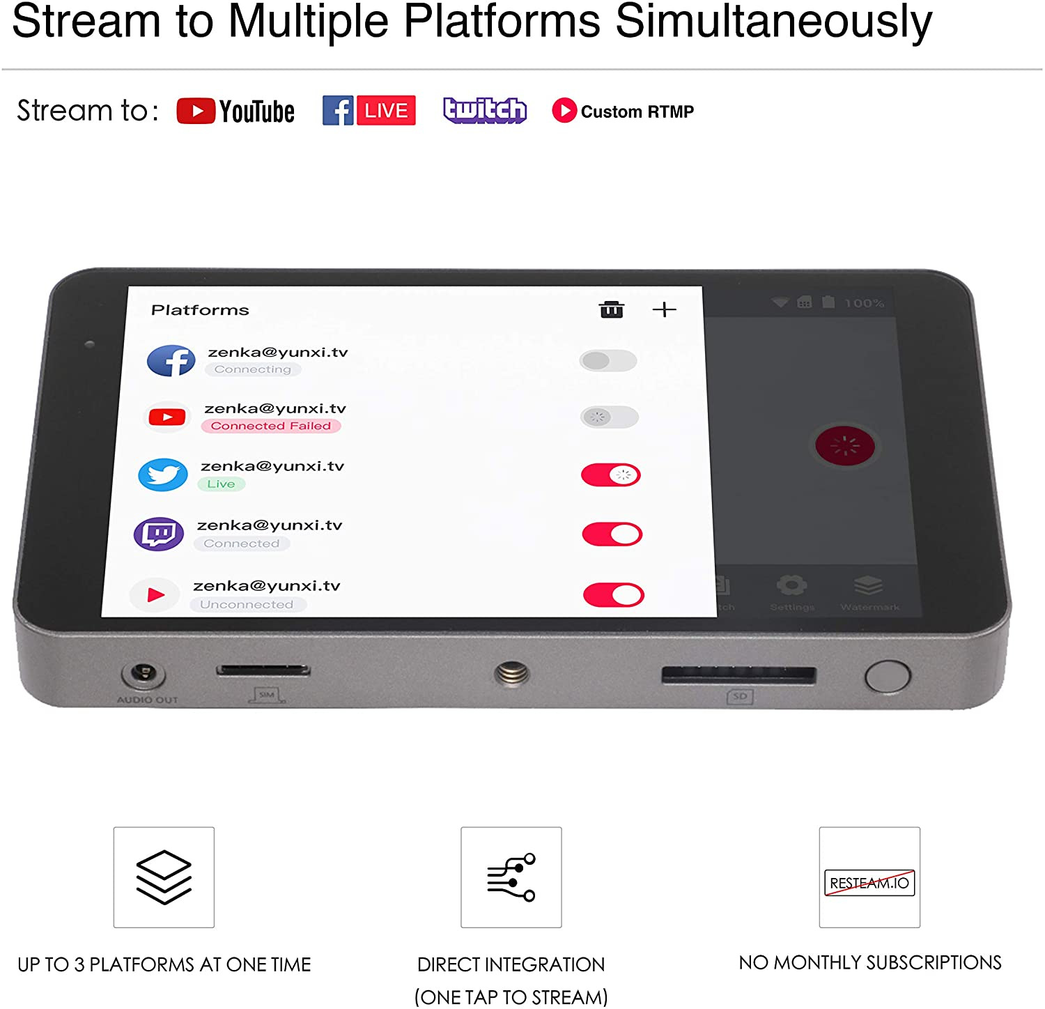 YOLOLIV Videostreaming, YoloBox Schwarz Pro