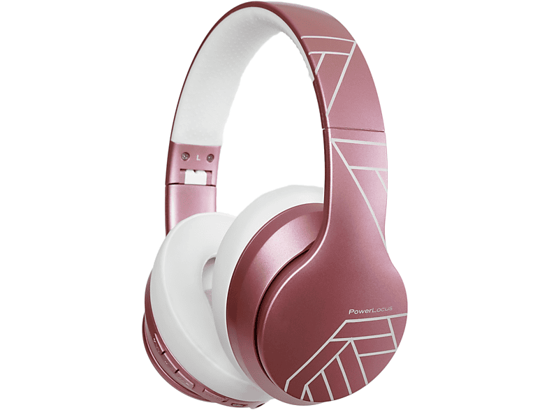 POWERLOCUS P6, Over-ear Kopfhörer Rose Matt Collection Bluetooth Gold Line