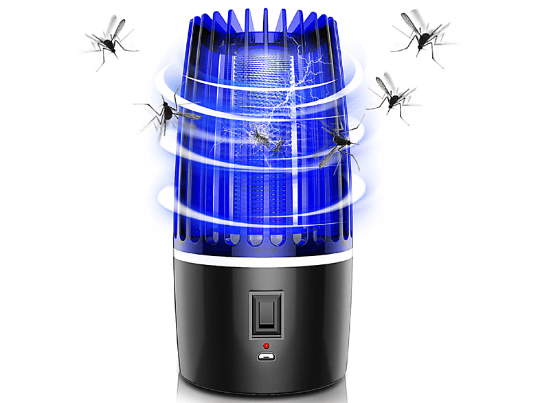 KINTER Mückenlampe 2er Set Insenktenvernichter, Schwarz