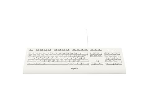 K280e Standard Desktop-Tastatur, | white, LOGITECH USB MediaMarkt Keyboard