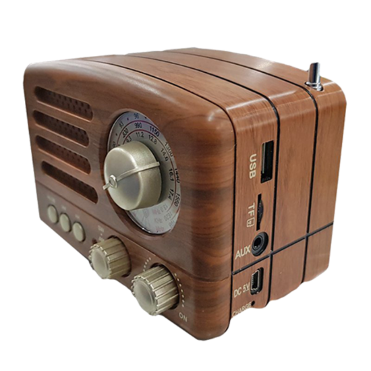 M2-TEC Radio Küchenradio, FM, FM, SW, AM, Braun AM, Bluetooth